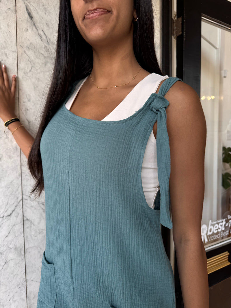 Keela Romper - Aqua
