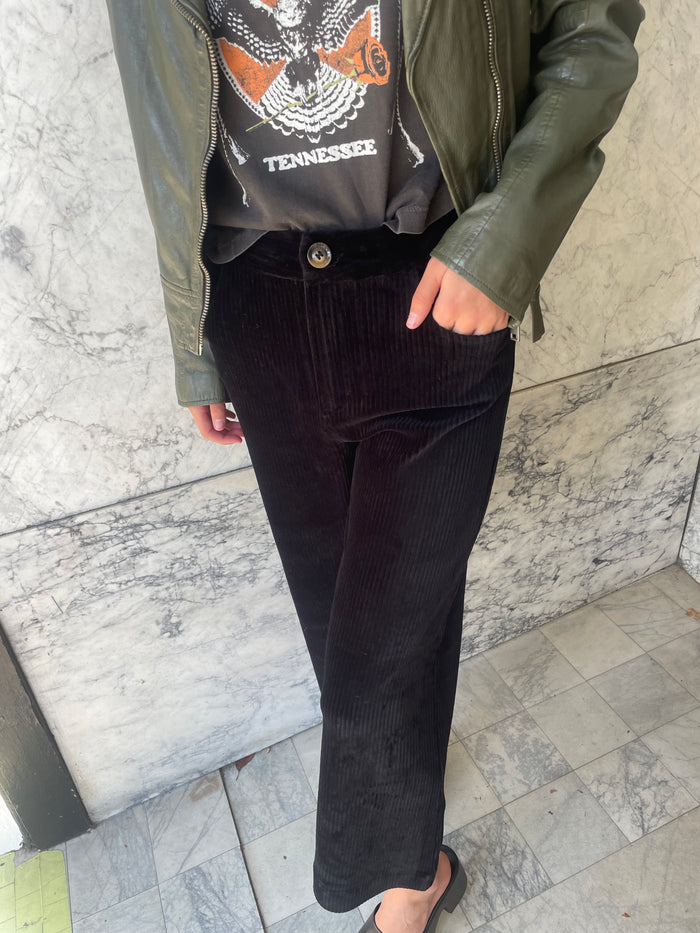 Kimberly C Full Size Slit Flare Leg Pants in Black – Tiffany Cagle Boutique