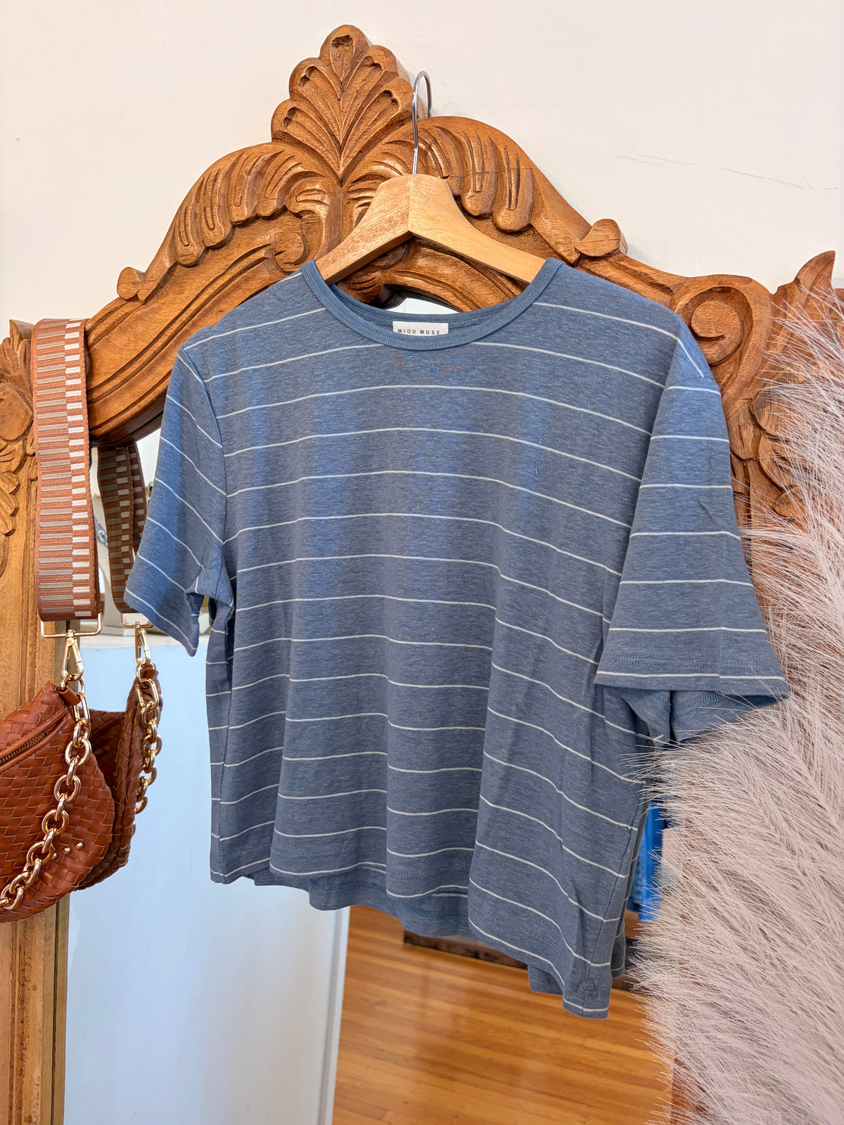Luca Striped Tee - Blue