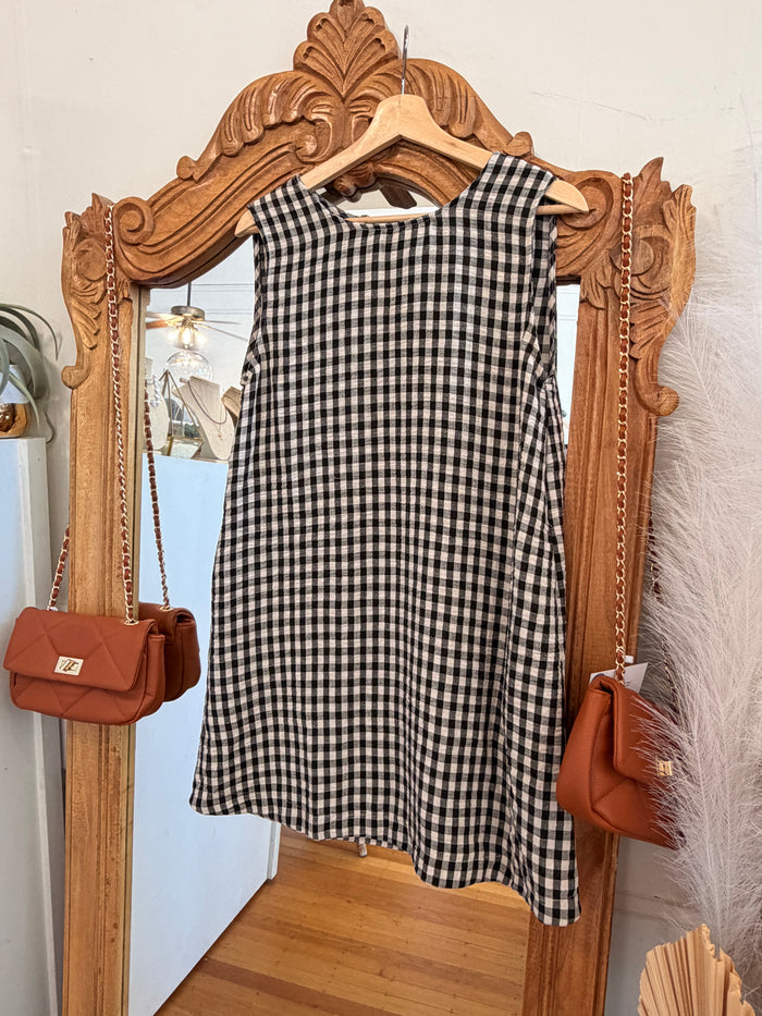 Jordan Gingham Mini Dress