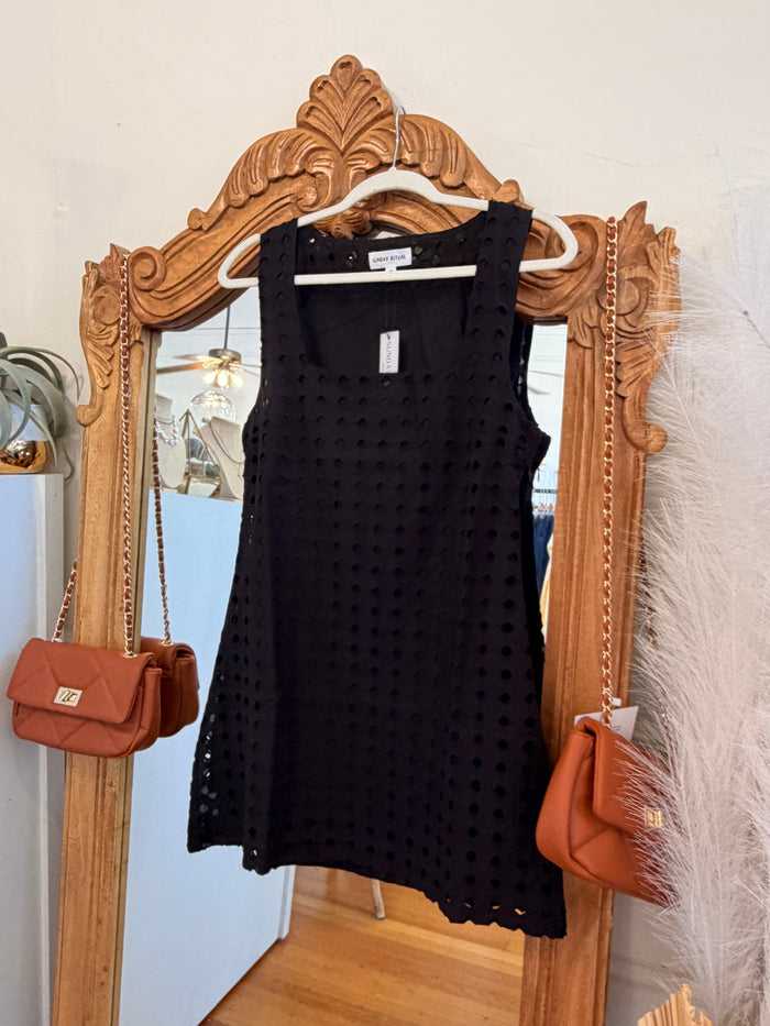 Dahlia Eyelet Mini Dress