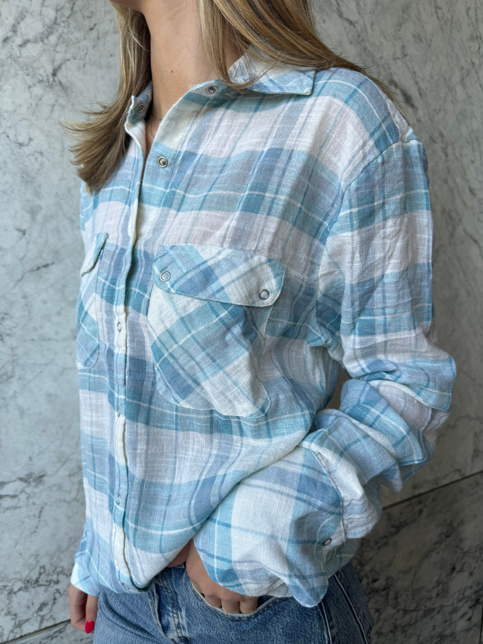 Val Button Down Top