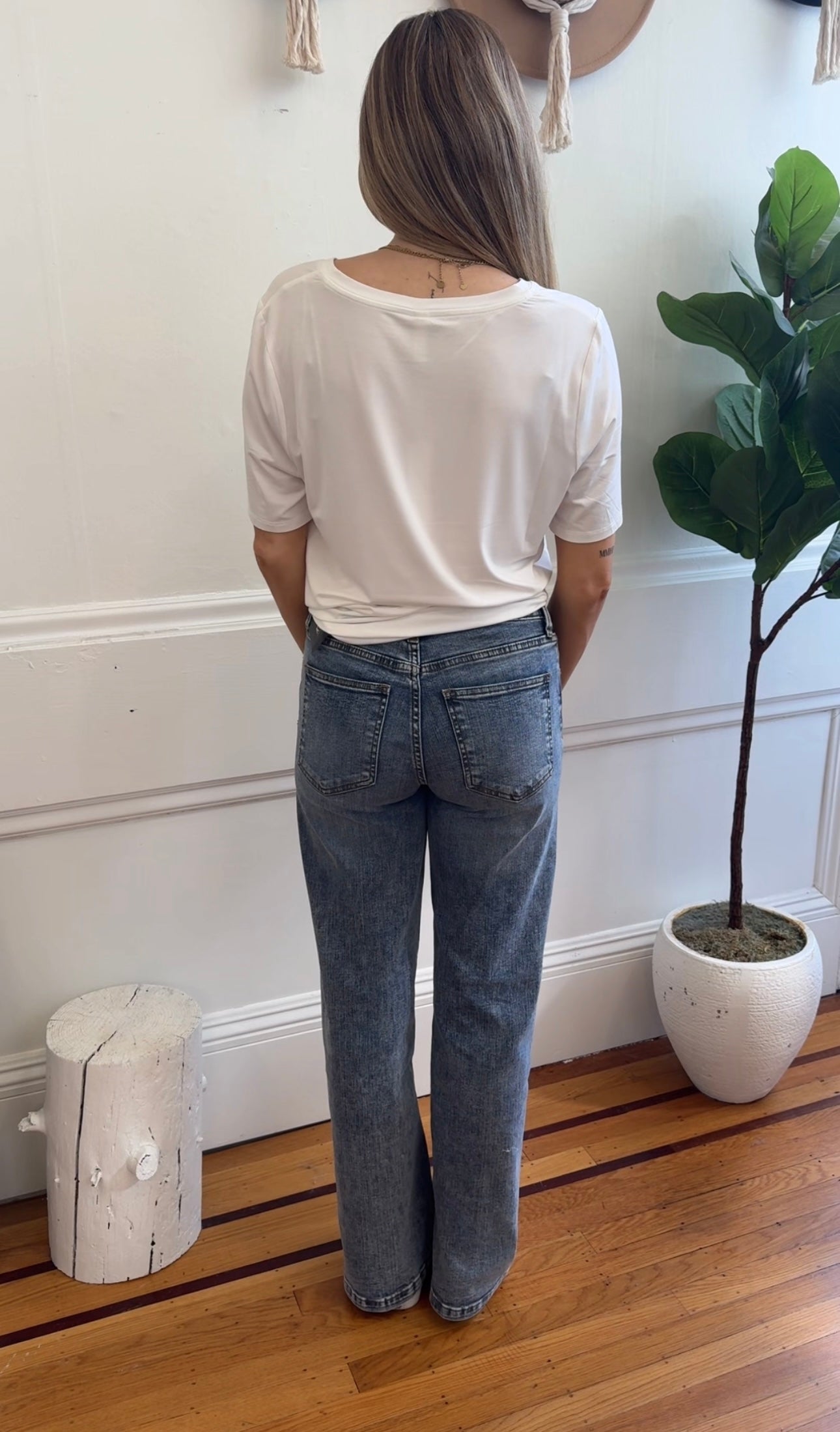 【KOOLOSET】Chalk Dirty Washed Wide Denim Mudwash Wide Leg Denim – DISCONT'D