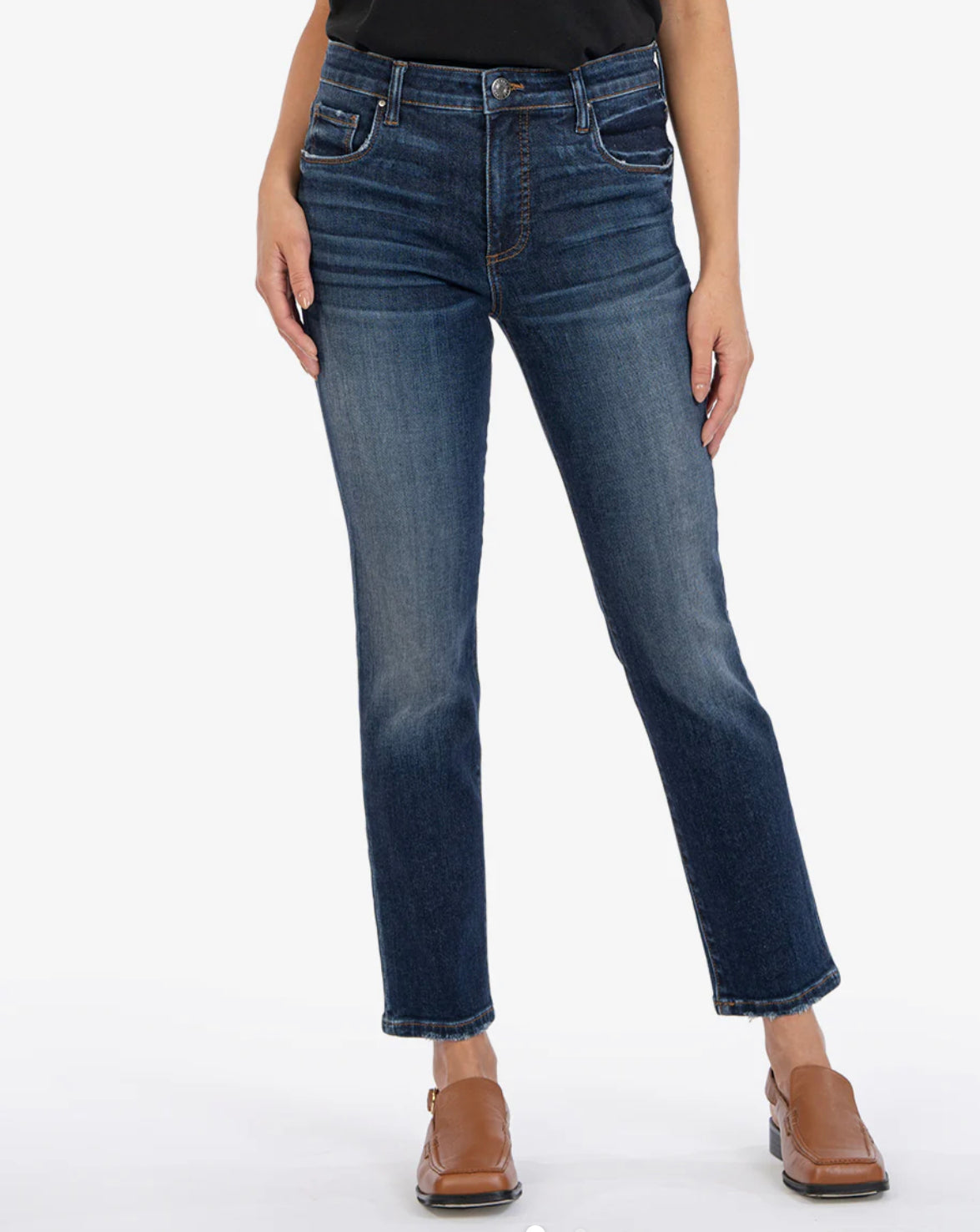 Reese Mid Rise Ab Fab Ankle Straight Leg - Enchantment
