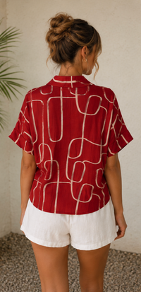 Ren Short Sleeve Tie Top
