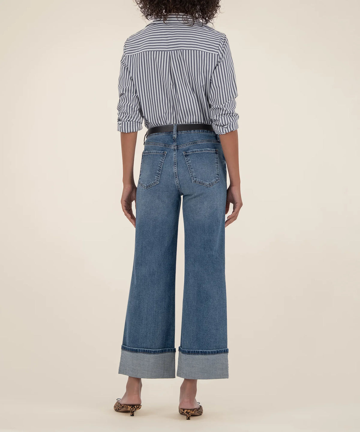 Meg High Rise Fab Ab Wide Leg