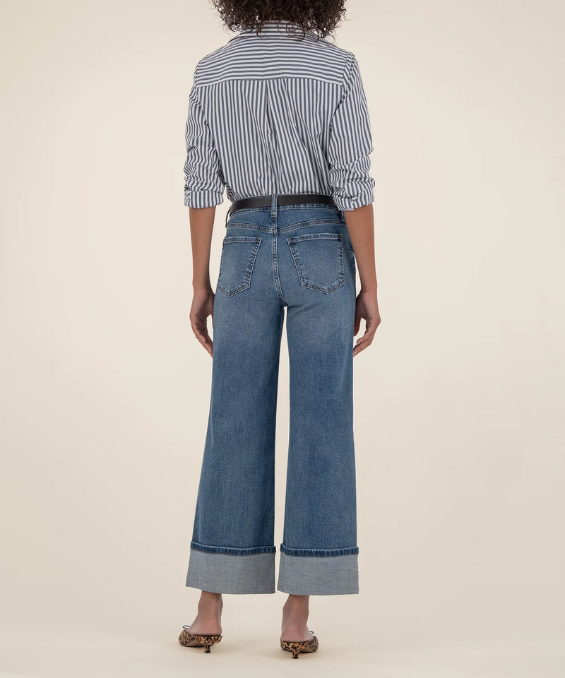 Meg High Rise Fab Ab Wide Leg