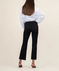 Kelsey Mid Rise Ankle Flare- Black