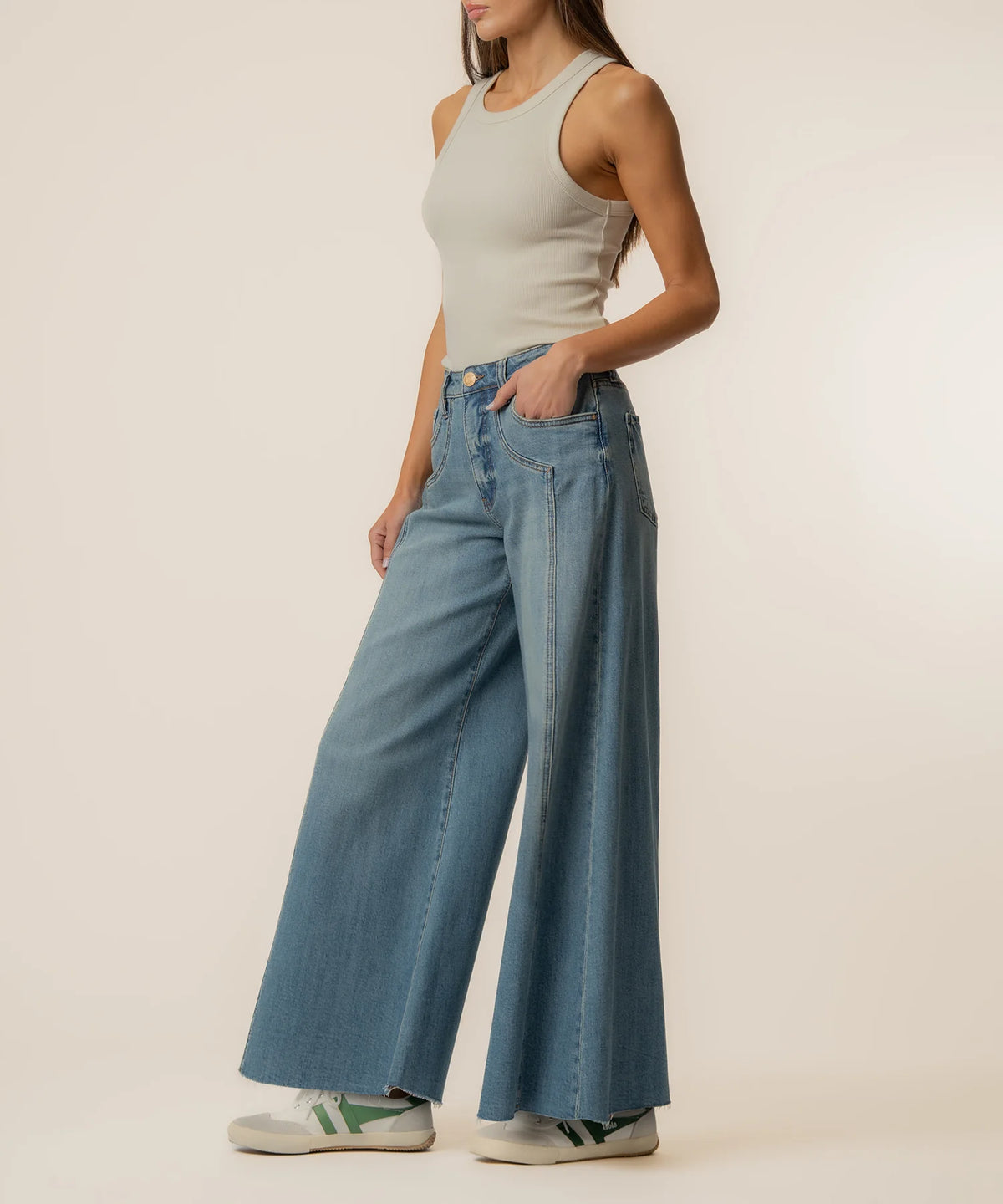 Blake High Rise Super Wide Leg - Wishfulness