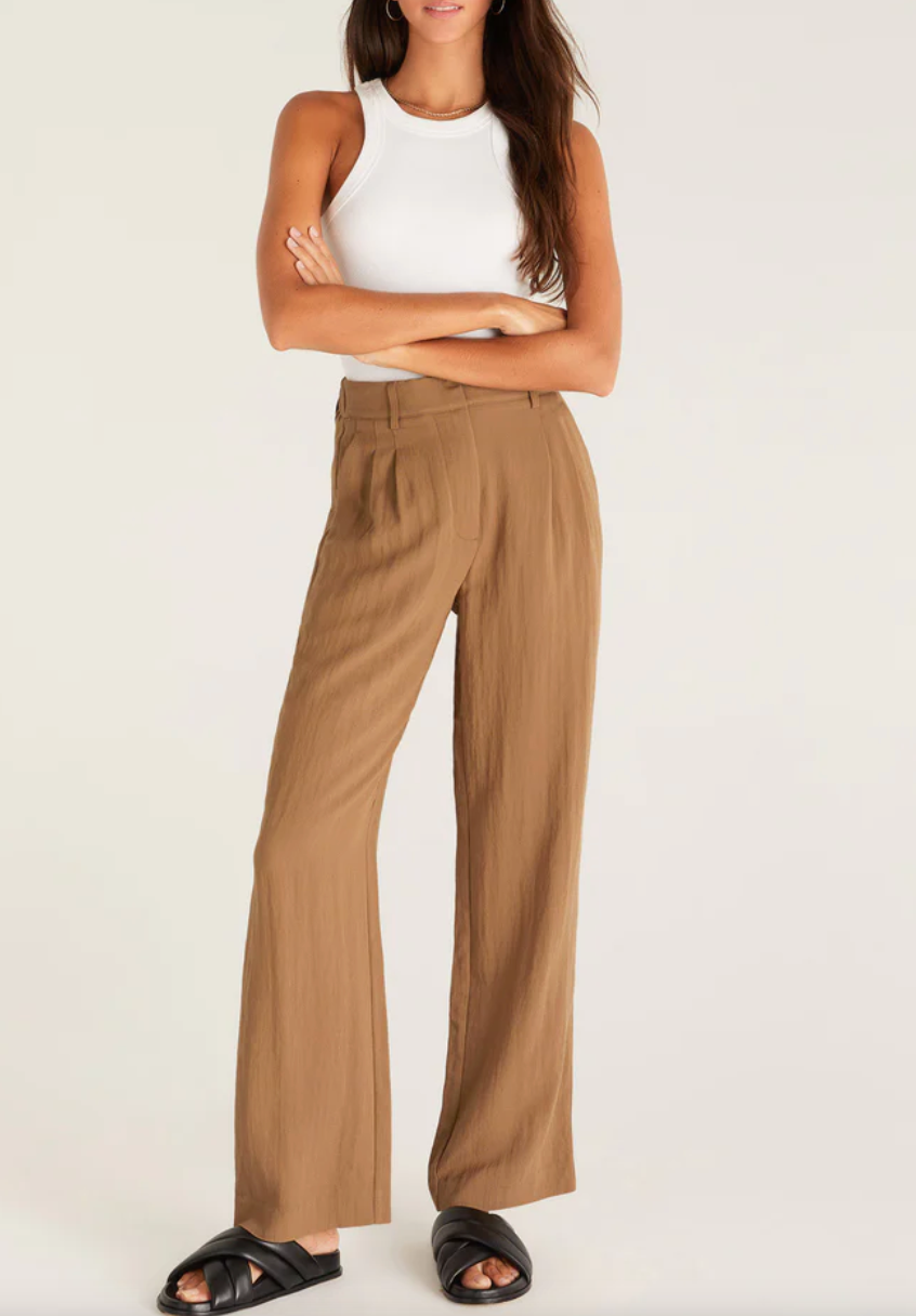 Lucy Airy Rayon Trouser Pants