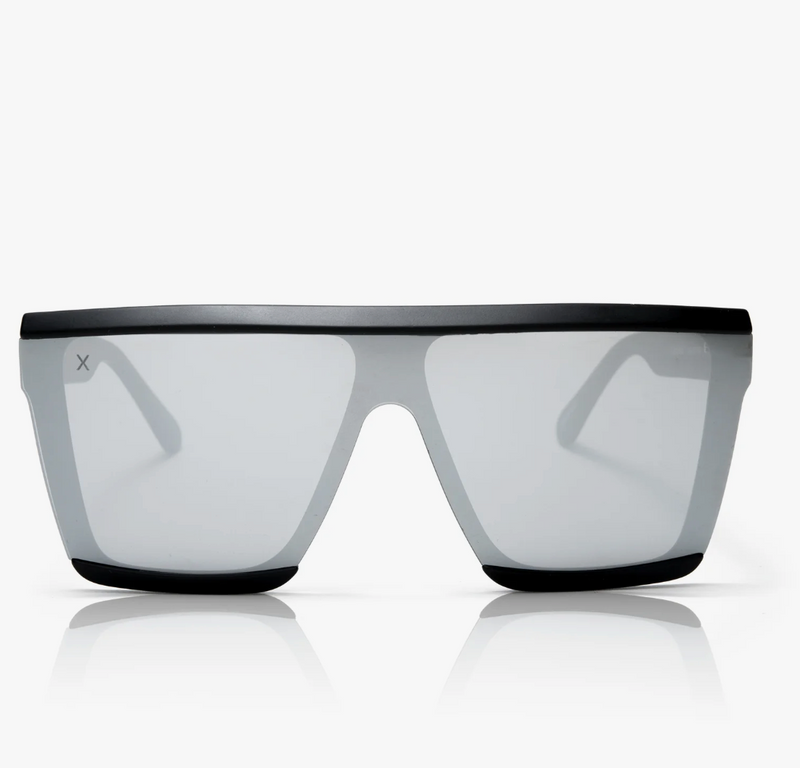 Dime polarized sunglasses- Unlocked Matte Black