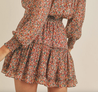 Rudy Floral Tiered Mini Dress