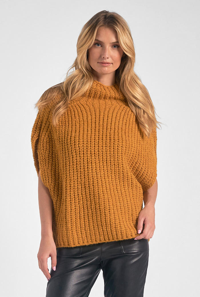 Golden Turtleneck Sweater