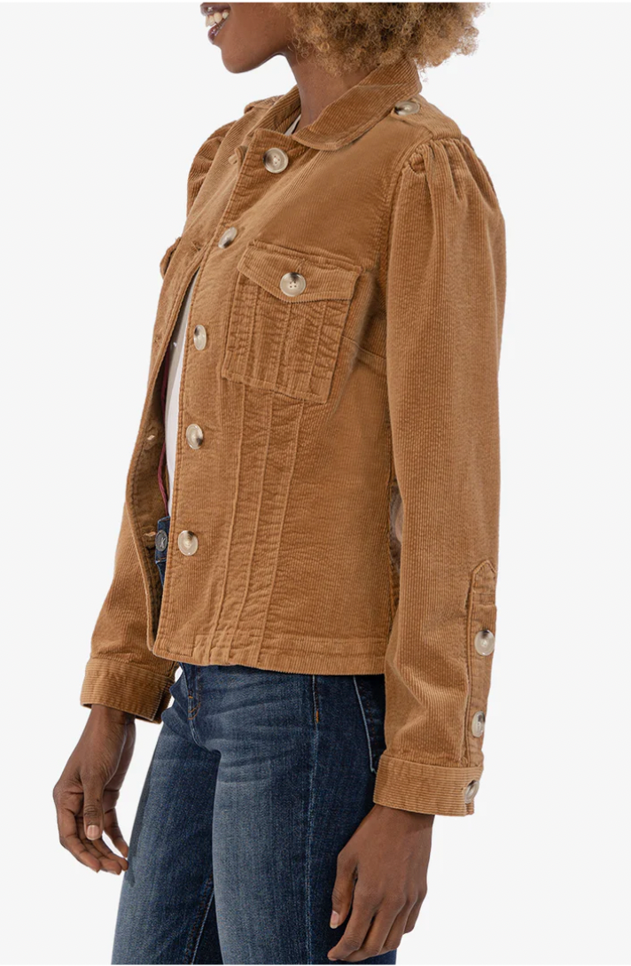 Kyra Corduroy Button Front Jacket