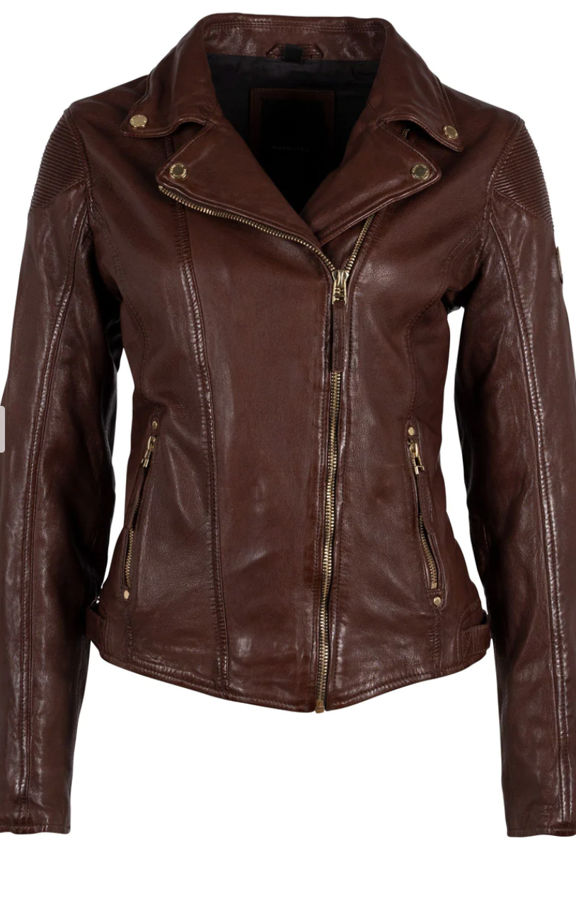 Raizel Leather Jacket - Cappucino