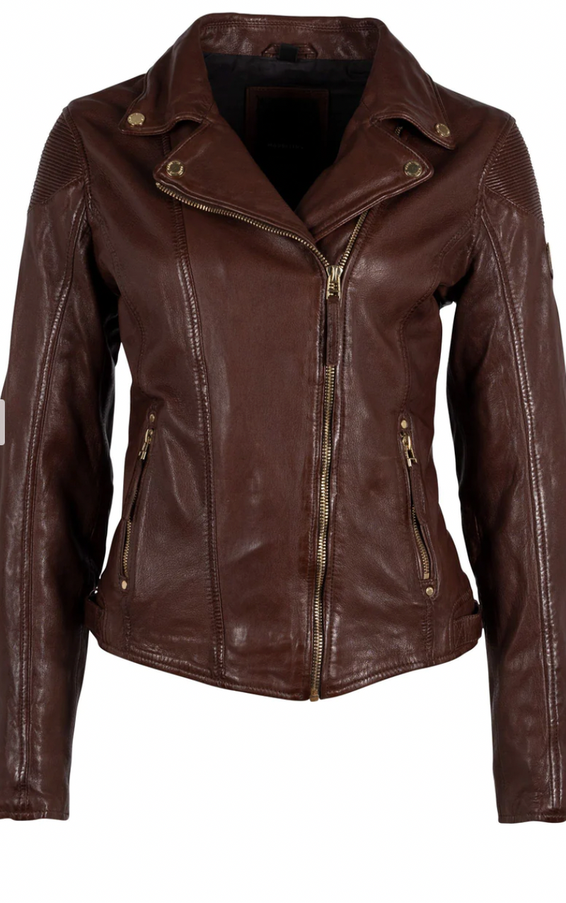 Raizel Leather Jacket - Cappucino