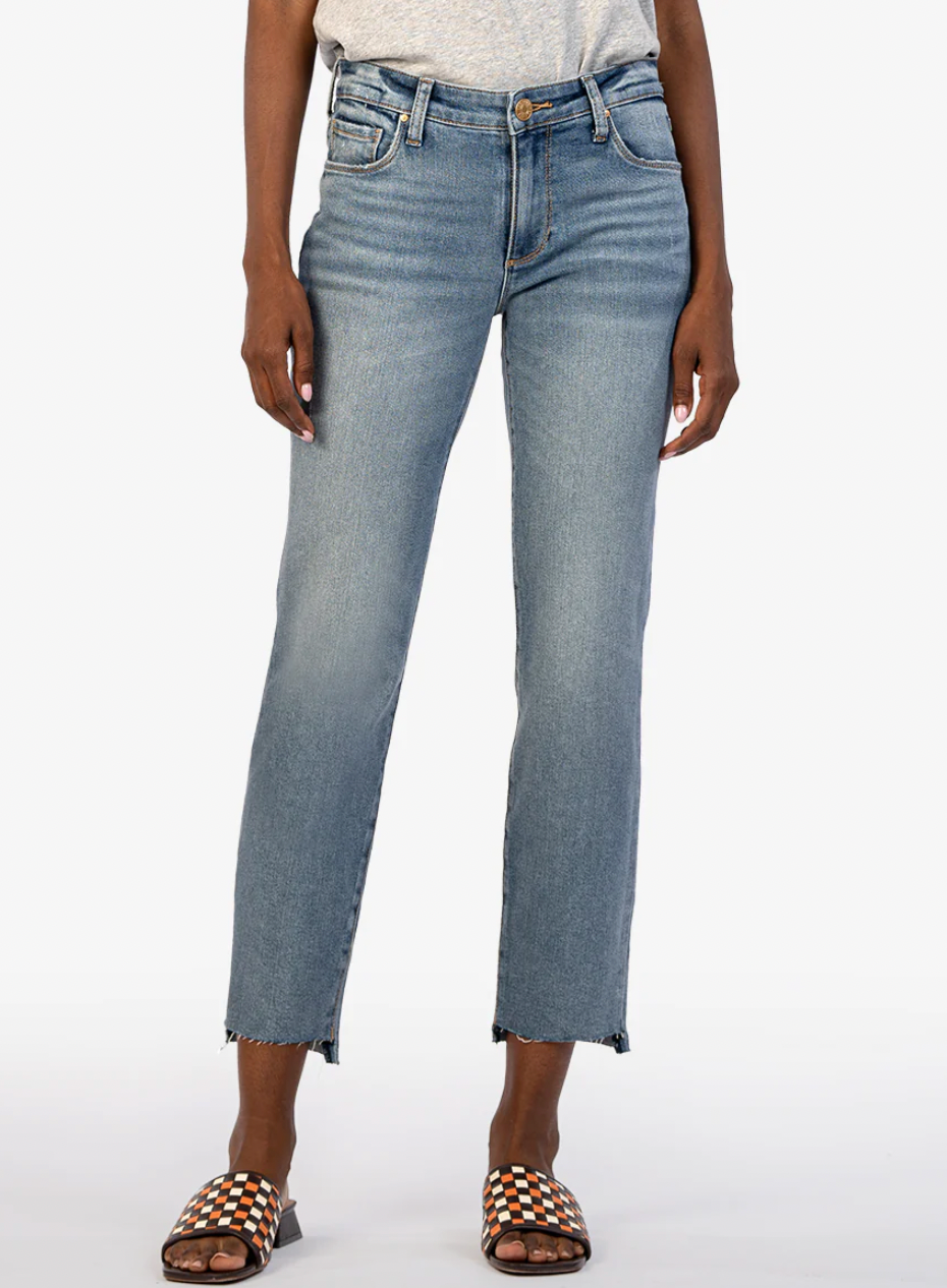 Reese Ankle Straight Jean - Operated Wash