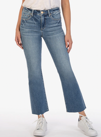Kelsey Ankle Flare Jean - Chivalrous Wash