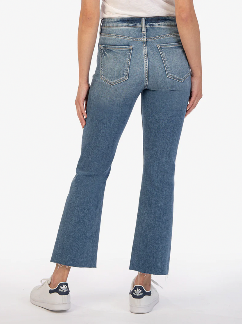 Kelsey Ankle Flare Jean - Chivalrous Wash