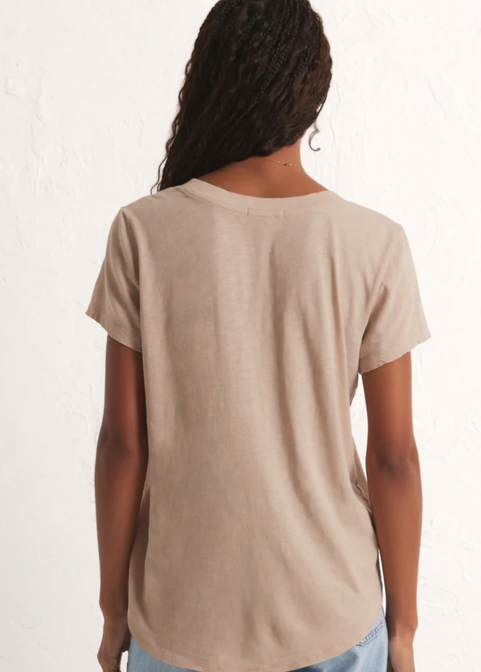 Asher V - Neck Tee - Putty