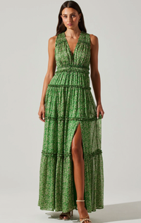 Edessa Tiered Ruffle Maxi Dress