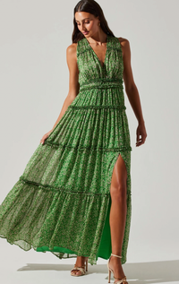 Edessa Tiered Ruffle Maxi Dress