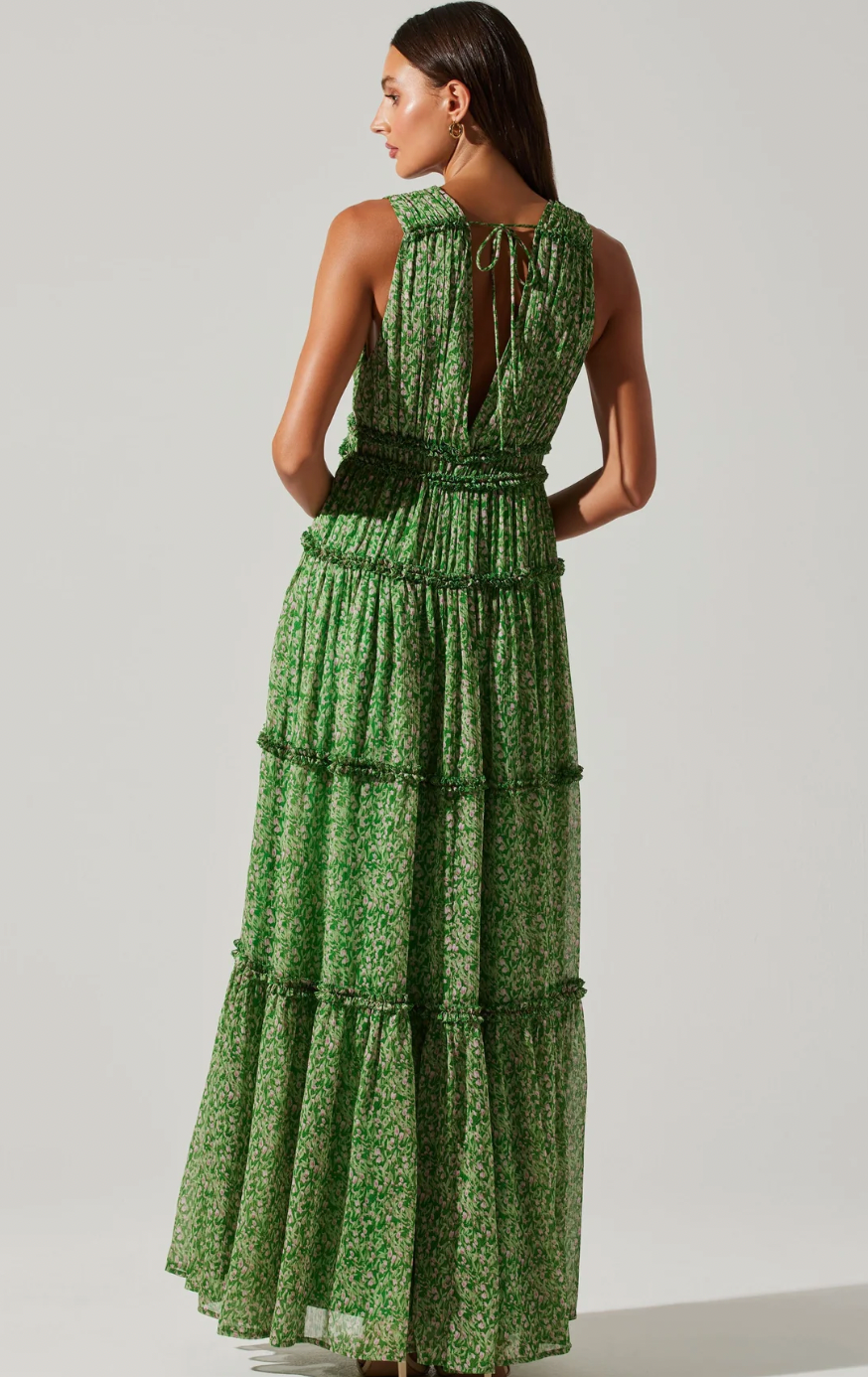 Edessa Tiered Ruffle Maxi Dress