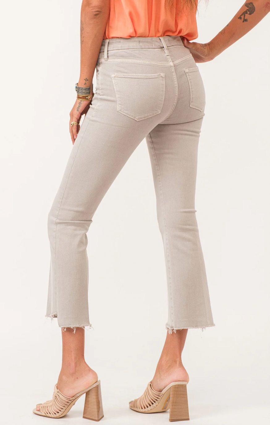 Jeanne High Rise Cropped Flare Jeans