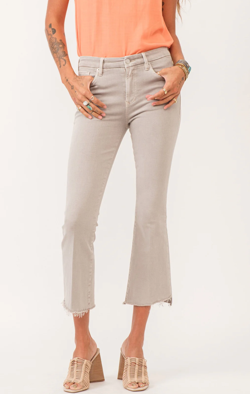 Jeanne High Rise Cropped Flare Jeans