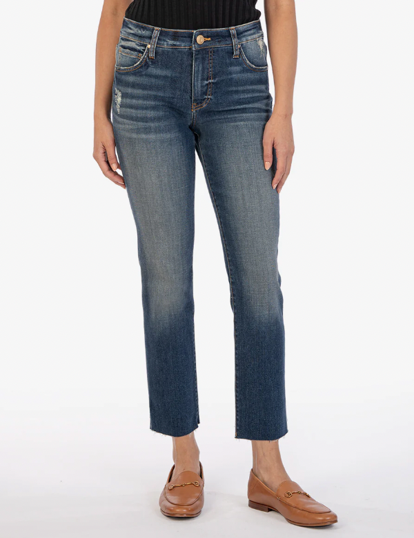 Reese High Rise Ankle Straight Jean - Acquired Wash