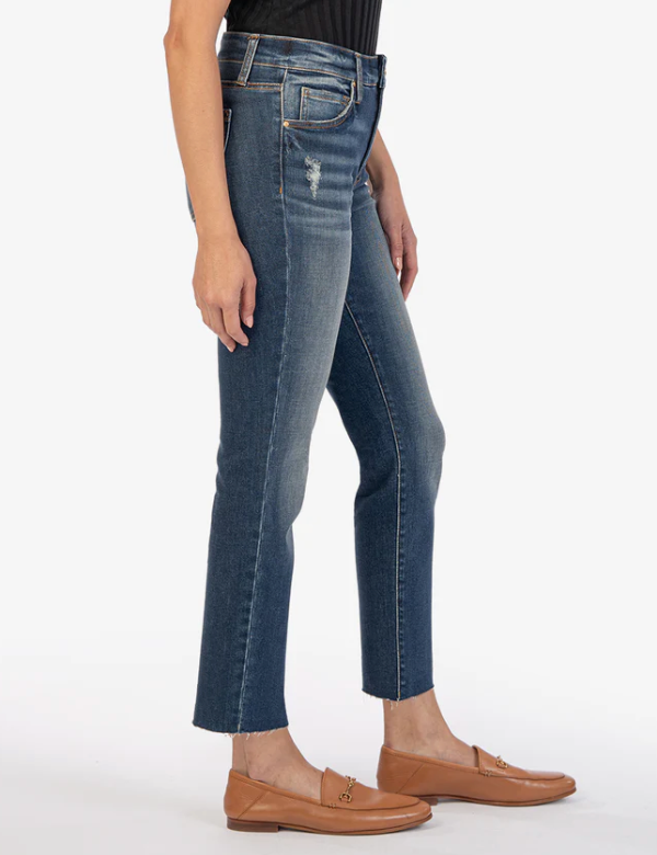 Reese High Rise Ankle Straight Jean - Acquired Wash