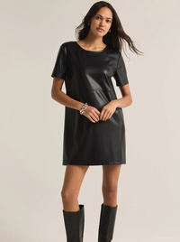 London Faux leather Mini Dress