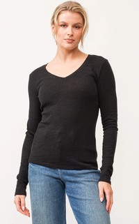 Alina V-Neck Long Sleeve Top