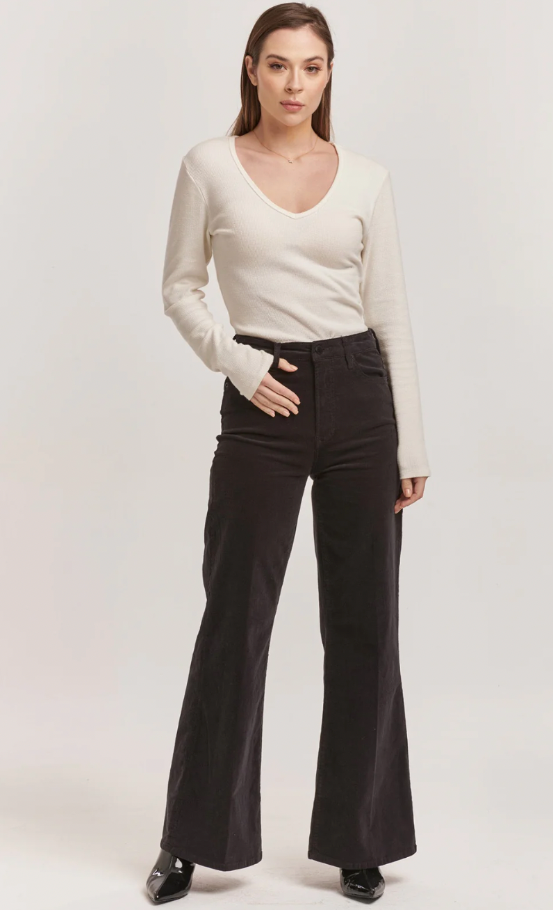 Fiona High Rise Corduroy Wide Leg Pants