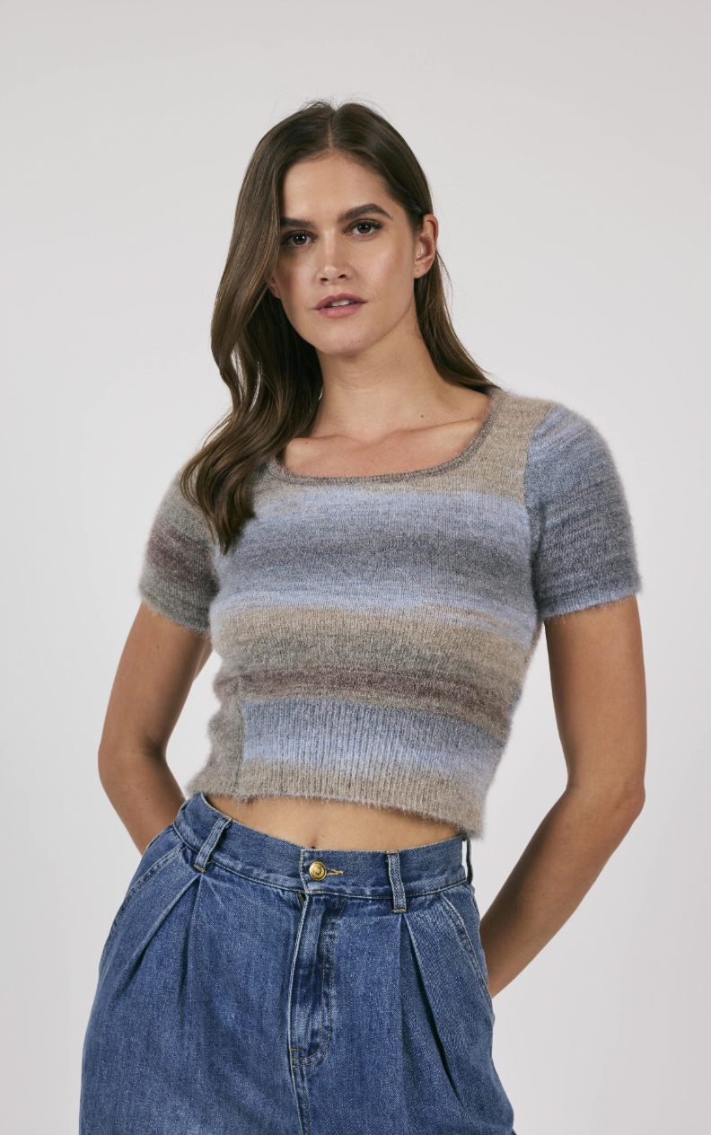 Boundaries Cropped Sweater Top