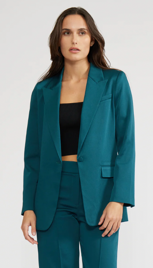 Krista Silky Blazer- Spuce