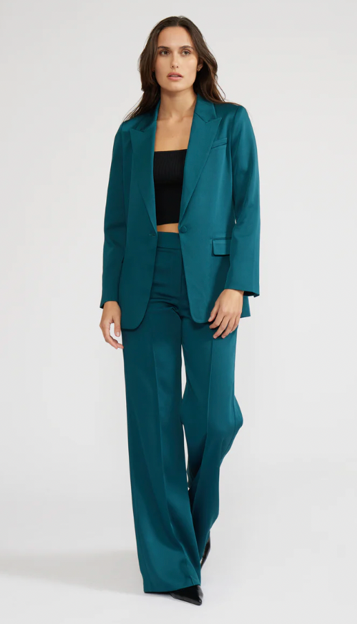Krista Silky Blazer- Spuce