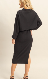 Leila Knit Set- Black