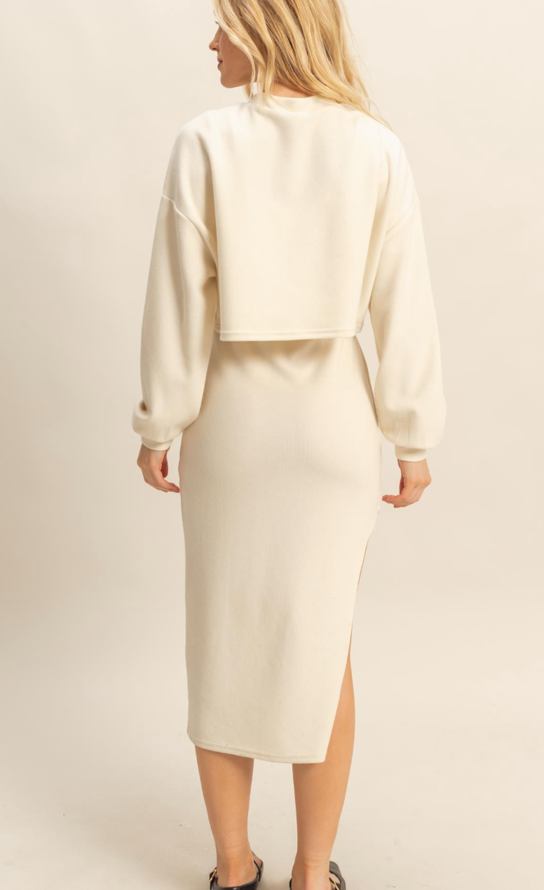 Leila Knit Set- Cream