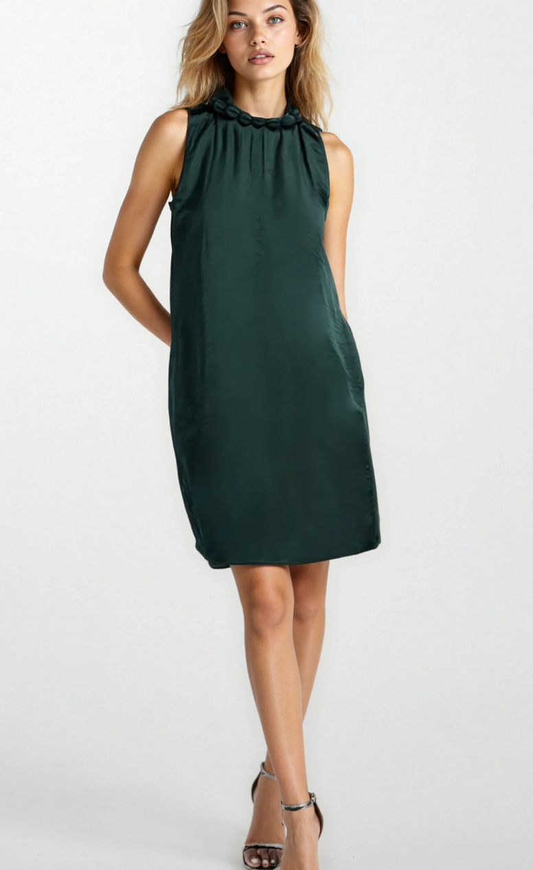 Parker Mini Shift Dress - Green