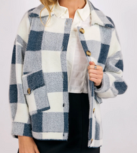 Lola Buffalo Plaid Sweater Jacket