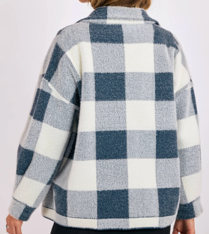 Lola Buffalo Plaid Sweater Jacket