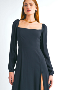 Kendall Square Neck Midi Dress