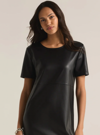 London Faux leather Mini Dress