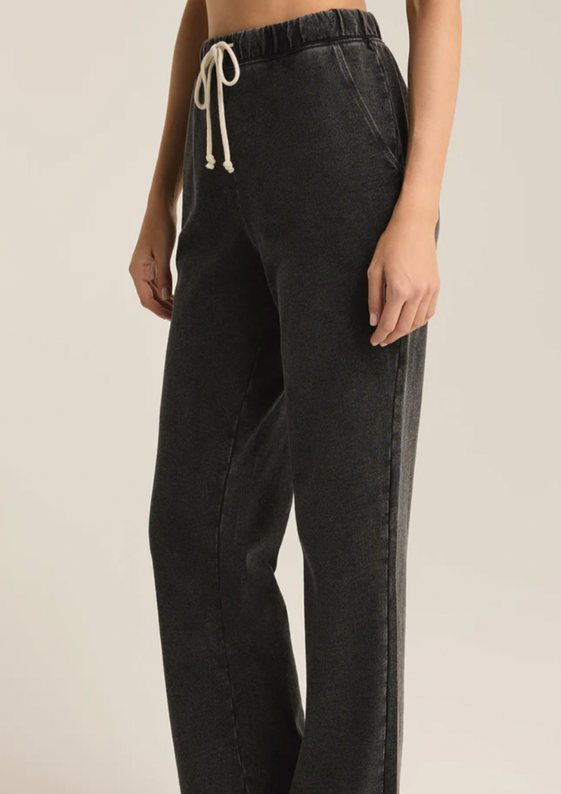 Hunter Knit Denim Pant - Vintage Black