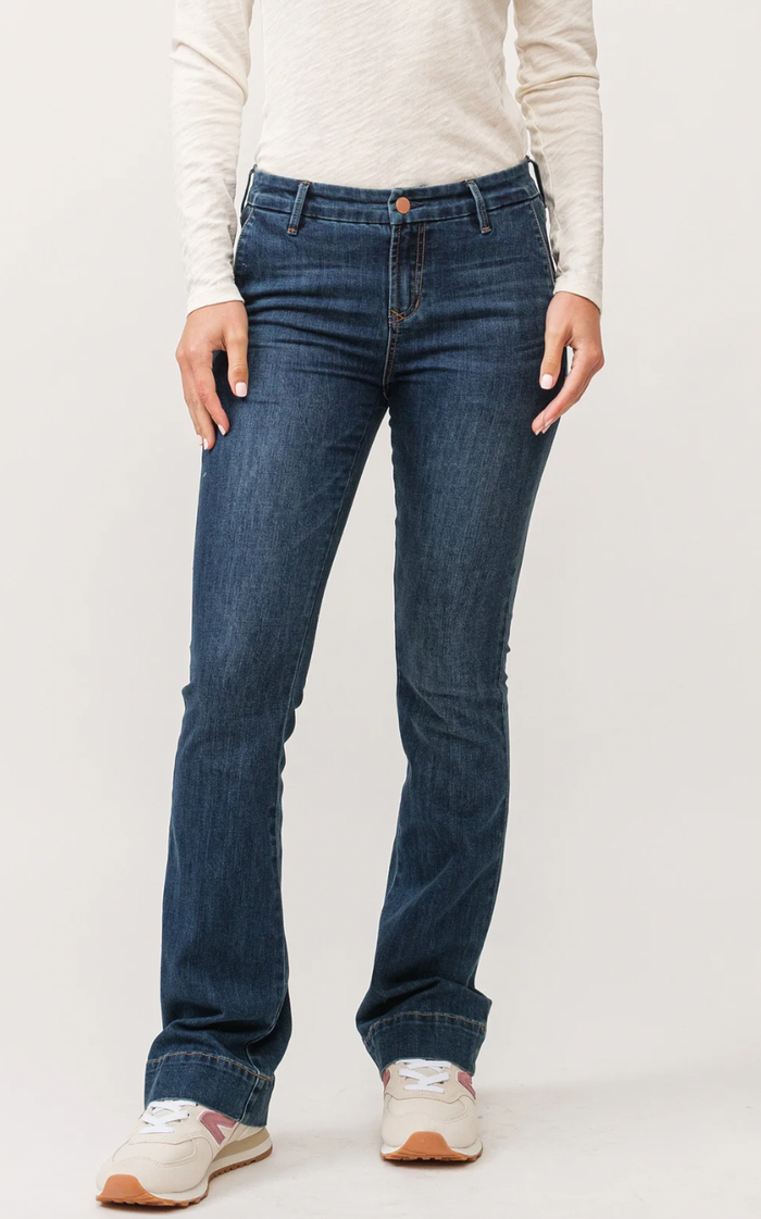 Jaxtyn Mid Rise Wide Hem Bootcut