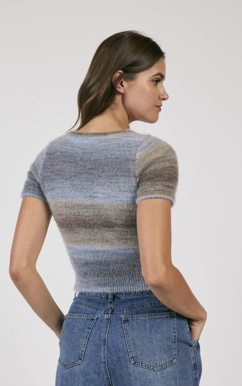 Boundaries Cropped Sweater Top