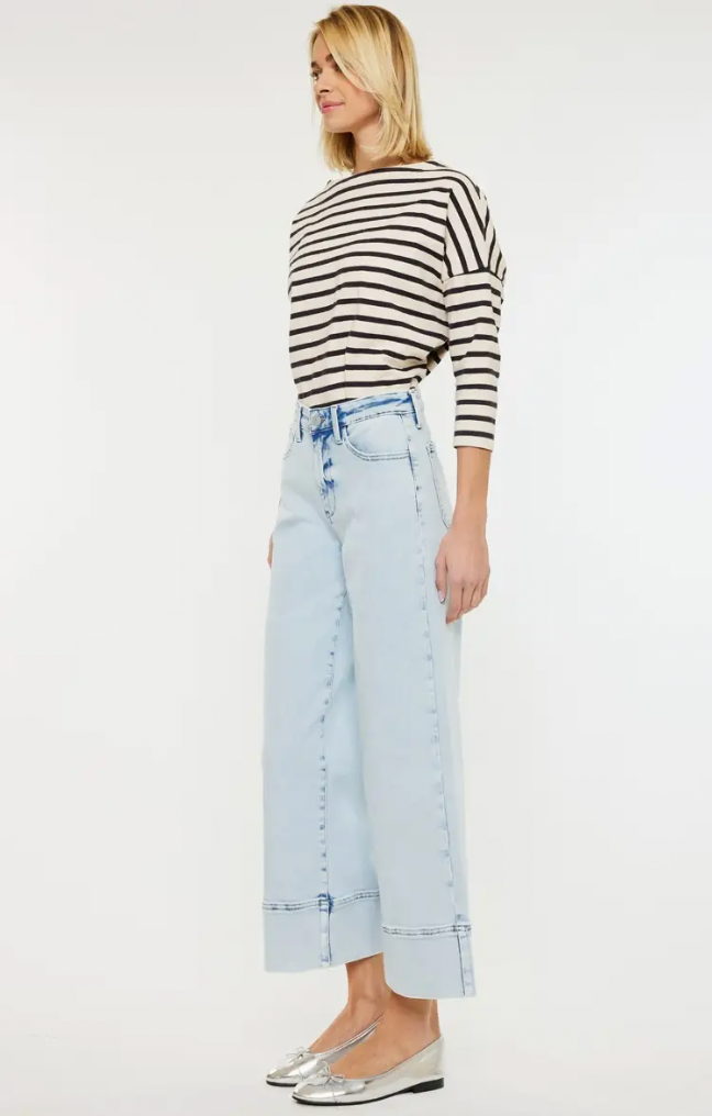 Sevyn High Rise Cropped Wide Leg Jean