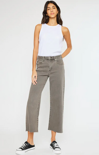 Rivka High Rise Cropped Wide Leg Jeans