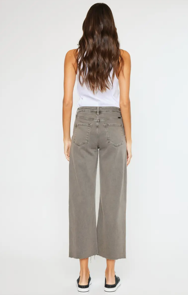 Rivka High Rise Cropped Wide Leg Jeans